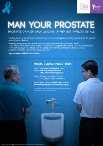 Prostrate Cancer Public Forum – A partnership as a sponsor with Singapore Cancer Society