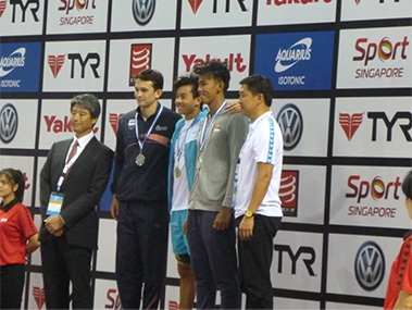 Award Presentation at the TYR 2nd Southeast Asian Swimming Championships 2014 on 19th June 2014