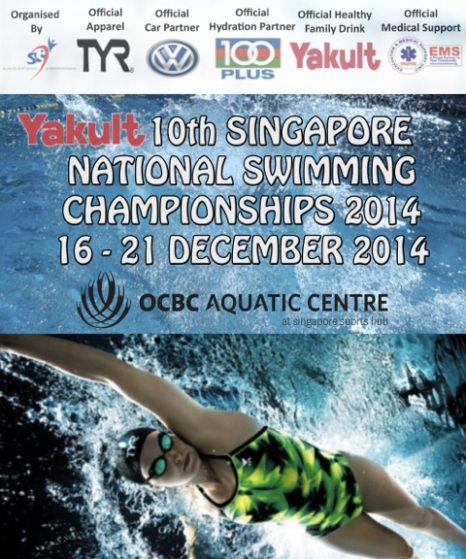 Yakult is the main sponsor and the Official Healthy Family Drink for the Yakult 10th Singapore National Swimming Championships 2014